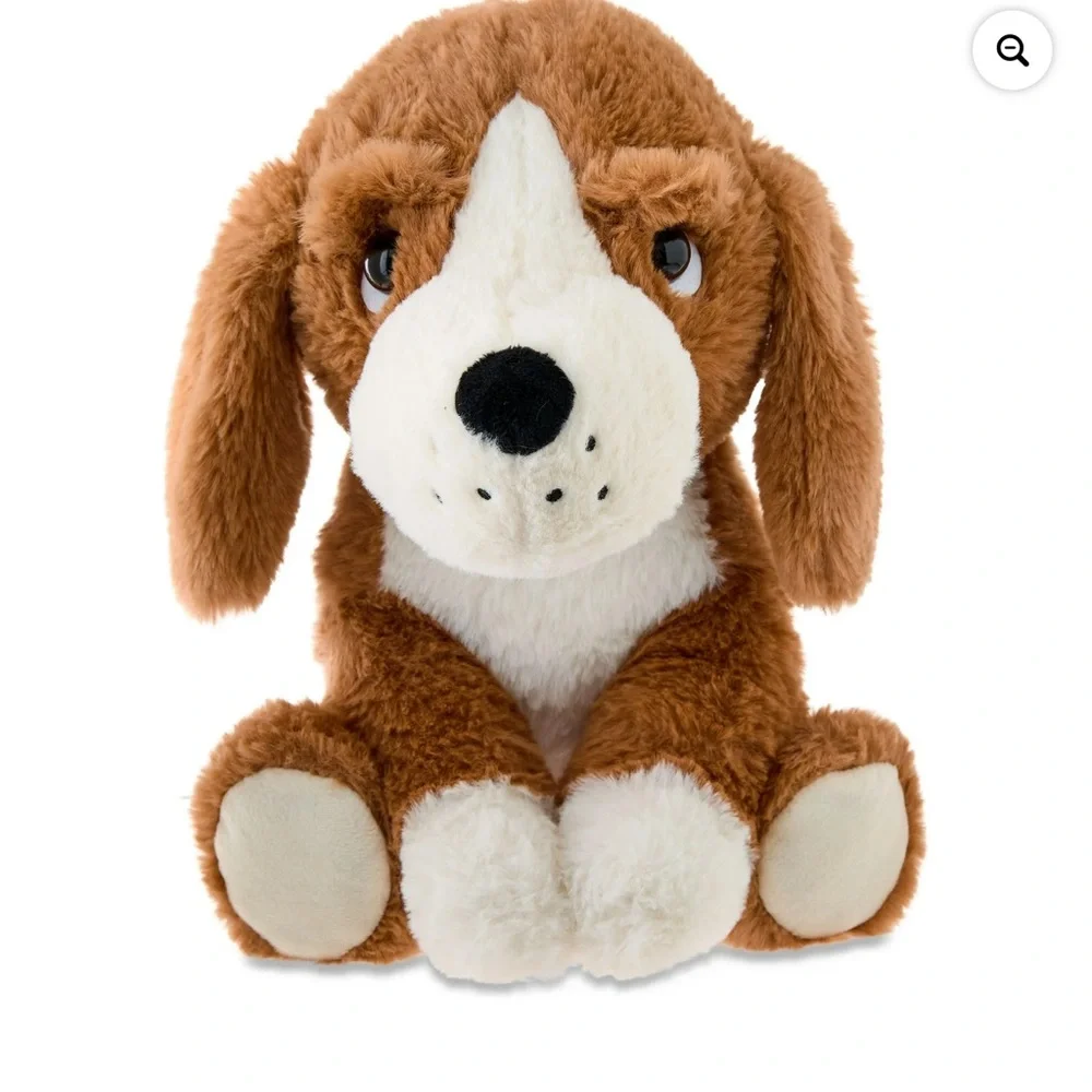 Cozy Paws Brown and White Plush Dog Toy 11” NWT!!